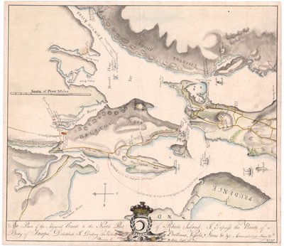 A Plan of Rhode Island av Seix (manuskript) av M. Seix