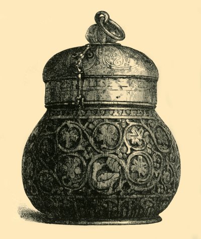 Elfenbenslåda, 750-850 AD, 1881. av M Sullivan