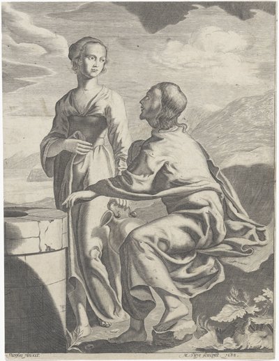 Kristus och den samaritanska kvinnan av M. Suys