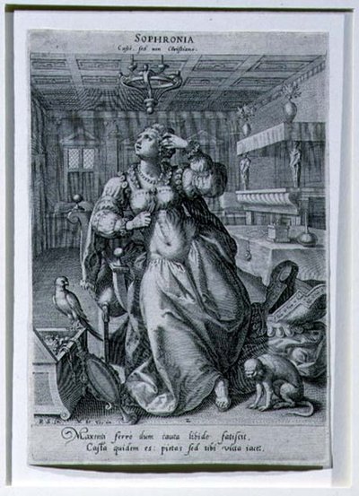 Sophronia, från en serie som föreställer 