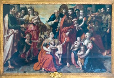 Jesus bland barn av Maarten de Vos
