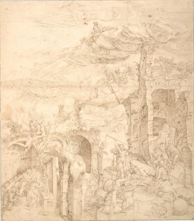 En allegori om trons kraft av Maarten van Heemskerck