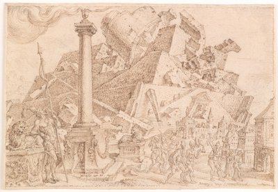 Förstörelsen av Babels torn av Maarten van Heemskerck