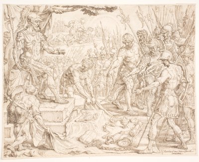 Gideon tar emot bytet av Maarten van Heemskerck