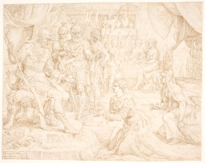 Judith före Holofernes av Maarten van Heemskerck