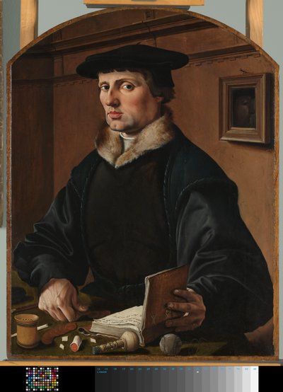 Porträtt av en man, möjligen Pieter Gerritsz Bicker Porträtt av en man av Maarten van Heemskerck