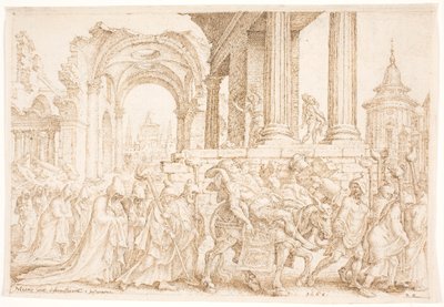 Simsons begravning av Maarten van Heemskerck