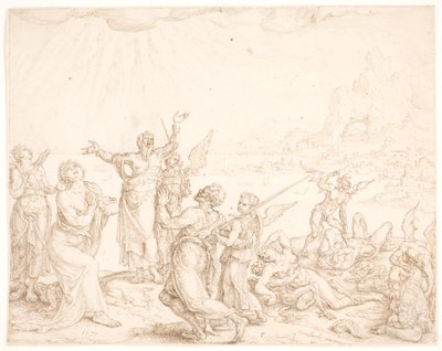Men befria oss (män fre os) av Maarten van Heemskerck