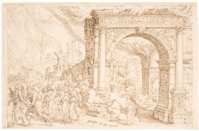Förstörelsen av Sodom av Maarten van Heemskerck