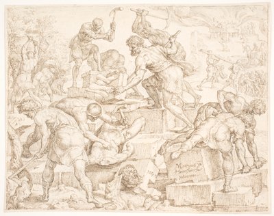 Förstörelsen av Baals altare av Maarten van Heemskerck