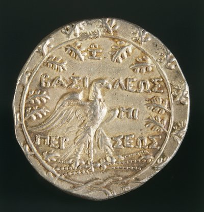 Tetradrachm av kung Perseus av Makedonien, präglad i Pella, kungariket Makedonien, omvänd, c.179-168 f.Kr. (silver) av Macedonian