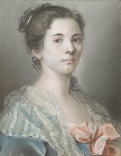 Porträtt av en ung kvinna av Madeleine Françoise Basseporte