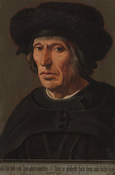 Jacob Willemsz. van Veen 1456-1535, konstnärens fader, 1532. av Maerten van Heemskerck