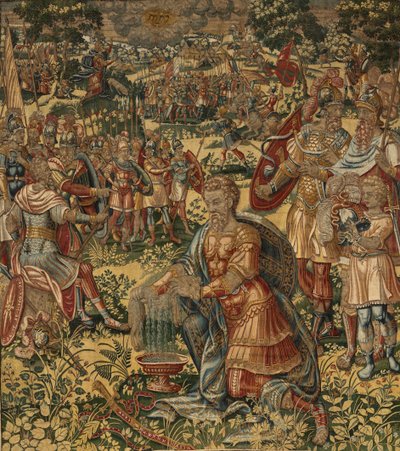 Berättelsen om Gideon, sent 1500-tal (silke och ull) av Maerten van Heemskerck