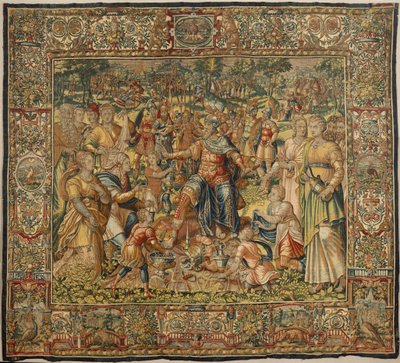 Berättelsen om Gideon, sent 1500-tal (silke och ull) av Maerten van Heemskerck
