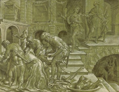 Liknelsen om kungen som förberedde ett bröllop av Maerten van Heemskerck