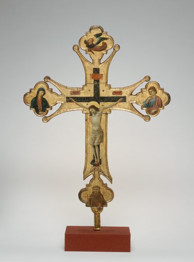 Processionskors, ca 1320 (olja på duk på trä) av Maestro di Santa Chiara