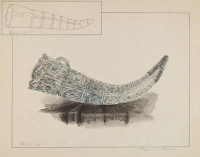 Blomsterhållare i glas, ca. 1936. av Magnus S. Fossum