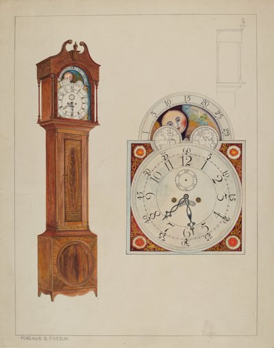 Farfars klocka, ca. 1937. av Magnus S. Fossum