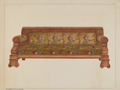 High Back Lounge, ca. 1938. av Magnus S. Fossum