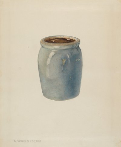 Keramiksyltburk, ca. 1938. av Magnus S. Fossum