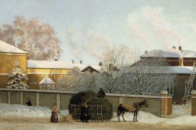 Annegatan en kall vintermorgon av Magnus von Wright