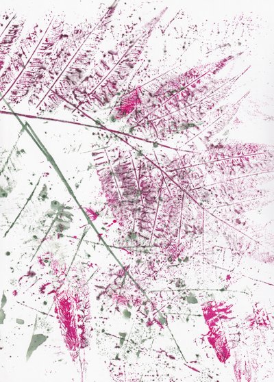 Abstrakta ormbunksblad av Maira Ribena