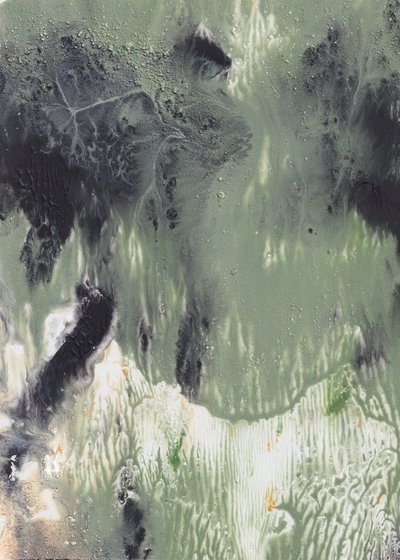 Fluid Green – abstrakt av Maira Ribena