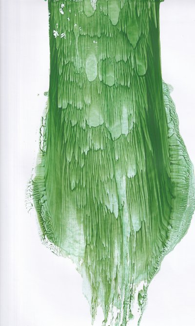 Fluid Green – abstrakt av Maira Ribena