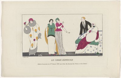 Journal des Dames et des Modes, 1 januari 1913: Det svåra valet av Maire