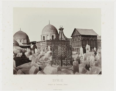 Visa på en begraafplats i Damaskus (Syrien/Groups of Tombs - Damaskus) Forntida arkitektur: Egypten, Grekland, Mindre Asien: Fotoalbum (serietitel) av Maison Bonfils