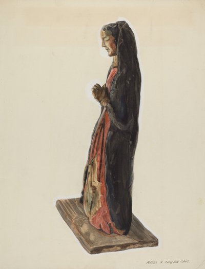 Saint Rita Bulto, ca. 1939. av Majel G. Claflin