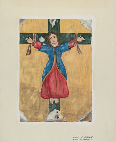 Målning av St Liberata, ca. 1939. av Majel G. Claflin