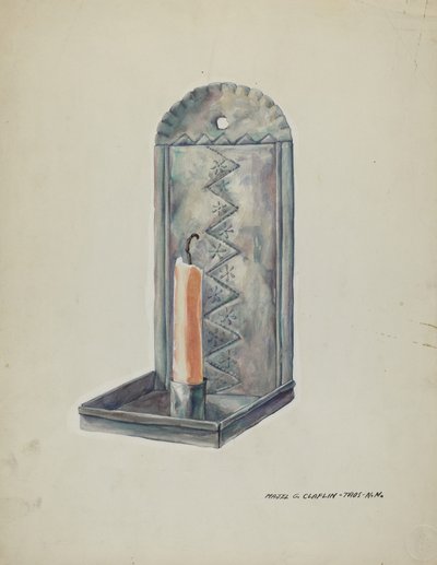 Plåtlampa, 19351942. av Majel G. Claflin