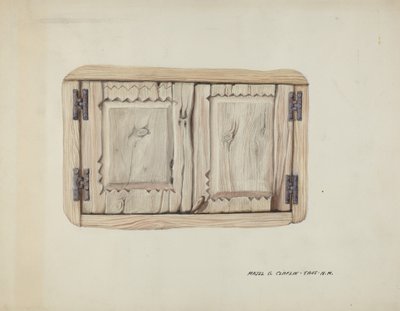 Två väggdörrar, ca. 1937. av Majel G. Claflin