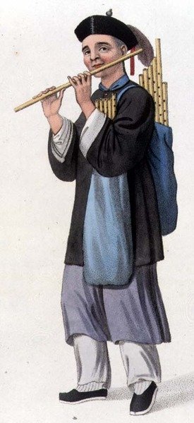 Ein Flötenverkäufer, Tafel 34 aus 