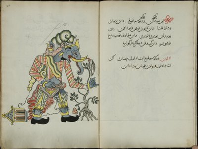 Gurkmeja Java, MS 41 sid. 20, bild 10, 1830 av Malay Malay