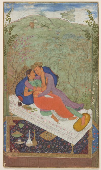 Sultan Murad och en gemål, ca. 1597. av Manohar