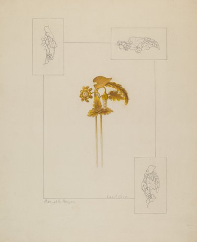 Hårnål, ca. 1937. av Manuel G. Runyan