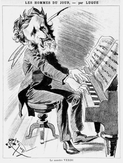 Tecknad film om Verdi - av Luque av Manuel Luque