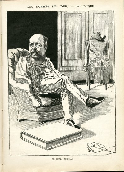 Illustration av Manuel Luque (1854-1919) i La Caricature (1880) av Manuel Luque