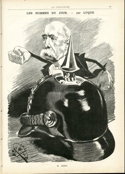 Illustration av Manuel Luque (1854-1919) i La Caricature (1880) av Manuel Luque