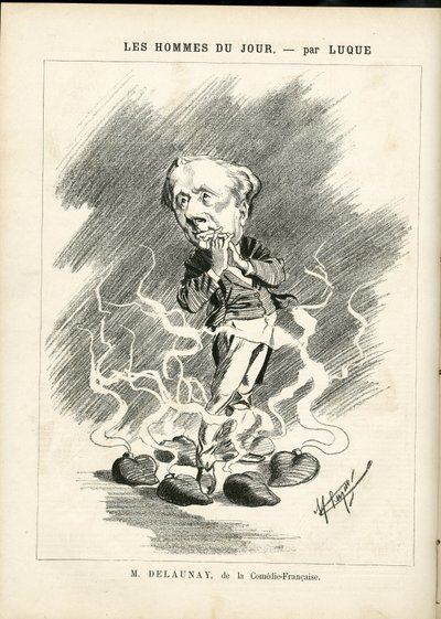 Illustration av Manuel Luque (1854-1919) för omslaget till La Caricature (1880) av Manuel Luque