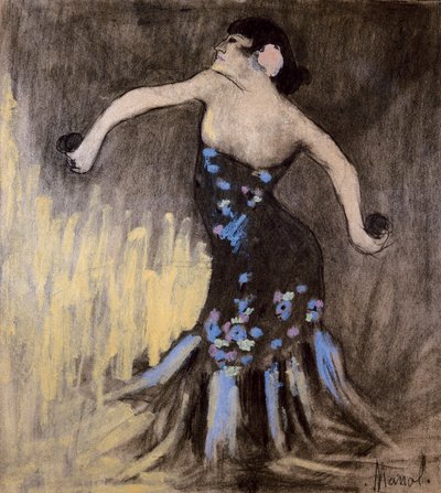 Flamencodansare av Manuel Martinez Hugue Manolo
