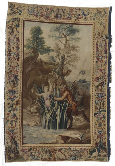 Pan och Syrigs Pan en Syrigs De förvandlade inte van Ovidius (serietitel) av Manufacture Royale des Gobelins (workshop of)