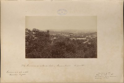 Panorama över villan i Cabo, Pernambuco - 1:a delen av Marc Ferrez