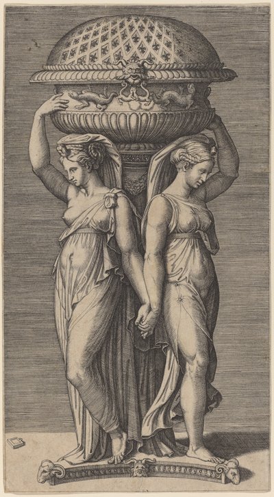 En rökelsekar av Marcantonio Raimondi