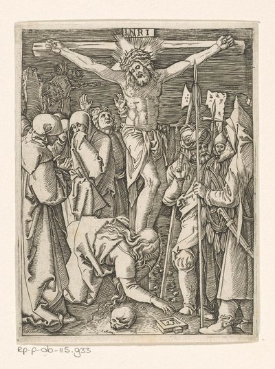 Korsfästelse Passion of Christ (serietitel) av Marcantonio Raimondi