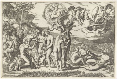 Paris dom av Marcantonio Raimondi
