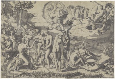 Paris dom av Marcantonio Raimondi